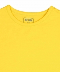Oversized Round Neck Solid T-Shirt - Dandelion Yellow