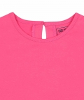 Flutter Sleeve Top Solid - Honeysuckle Pink