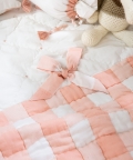 Baby Crib Bedding Set - Bows and Peaches | Set of 6