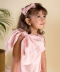 Blooming Feather Dress Soft Pink