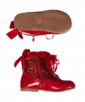 Red glitter boots