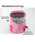ZoLi NOM NOM Insulated Lunch Bag- Pink
