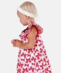 Red Bow Printed Dress