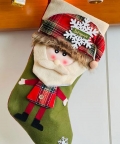 Big Santa Face Christmas Stockings, Large