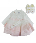 Baby Dress With Booties And Headband