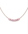 Sterling Silver Name Necklace For Baby & Adult-18 Kt Pink Gold & Square Babykubes(7-15 gms)