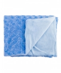 Baby Moo Swirl Blue Fur Blanket