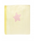 Little Star Bear Yellow Large Muslin Blanket