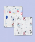 Parisian Frenchie And Plant Love 2 Pk Muslin Swaddle