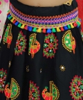 Peacock Embroidery Navratri Chaniya Choli With Dupatta