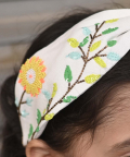 Flower Embroidered Hairband