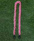 Bubble Gum Pink Mask Chain
