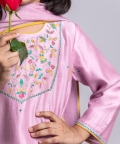 Delicate Emroidered Kurta With Pants