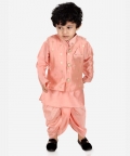 Ethnic Wear Infant Dhoti Kurta With Jacket Sibling Set
