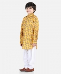 Printed Cotton Full Sleeve Pathani Salwar Set