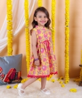 Kids Wear Pure Cotton Printed Causal Frock