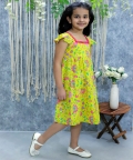 Floral Printe Printed Cotton Tier Summer Frock and Dresses 
