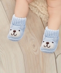 Bff Bear Blue Socks Booties