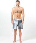 Black And White Stripes, Reversible Flipout Shorts