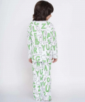 Berrytree Organic Cotton Night Suit Boys-Green Alphabets