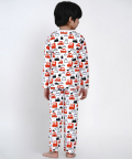 Organic Cotton Nightsuit Red Cars