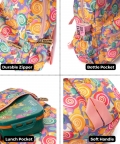 Candy Print School Backpack 3 To 7 Years