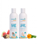 Baby Skincare Combo with Tear-Free Body Wash(120ml) & Baby Body Lotion(120ml)