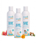 Baby Skincare Essential Bundle With Body Wash (120ml), Tear-Free Baby Shampoo (120ml) & Baby Body Lotion (120ml)