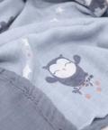 Bamboo Muslin Double Sided Big Blanket-Wise Owl