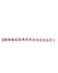 Pink satin daisychain with diamante and elastic backing headband