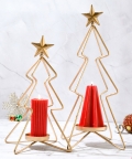 Set Of 2 Candle Stands With Free Scented Pillar Candles