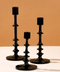 Black Radiance - Gift Set Of 3 Candle Stands