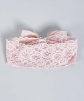 Lace Bow Hair Band with Pearls