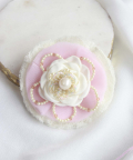 Royal Satin and Lace Statement Hairclips 