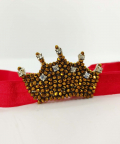 Golden Baby Crown Crystal Hair Band 