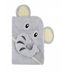 Baby Moo Elephant Grey Animal Hooded Towel