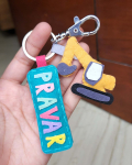 Character With Name Keychain- Excavator/Jcb  