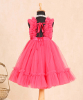 Fuschia Pink Bow Dress