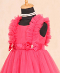 Fuschia Pink Bow Dress