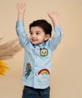 Cocomelon Theme Shirt With 3 Large Embroidered Motifs