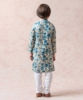 Blue Ivy Tussar Silk Kurta With Pyjama