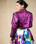 Hand Embroidered Silk Lehenga With Jacket, Blouse