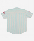 Classique Shirt Mint Green And White Stripes