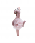 Dusky Pink Swan With Silver Crown Alice Band