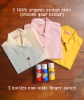 DIY Holi Shirt Kit for Toddlers - White