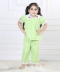 Green Check Matching Girl And Doll Sleepwear
