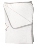 Dream With Stars White One Ply Blanket