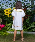 Chelsea Floral Embroidery White Dress