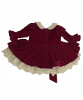 The Vintage Velvet Dress (Cherry Red)