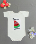 Fathers Day Special Unisex melon Romper